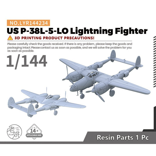 Yao's Studio LYR144234 1/144 Military Model Kit US P-38L-5-LO Lightning Fighter