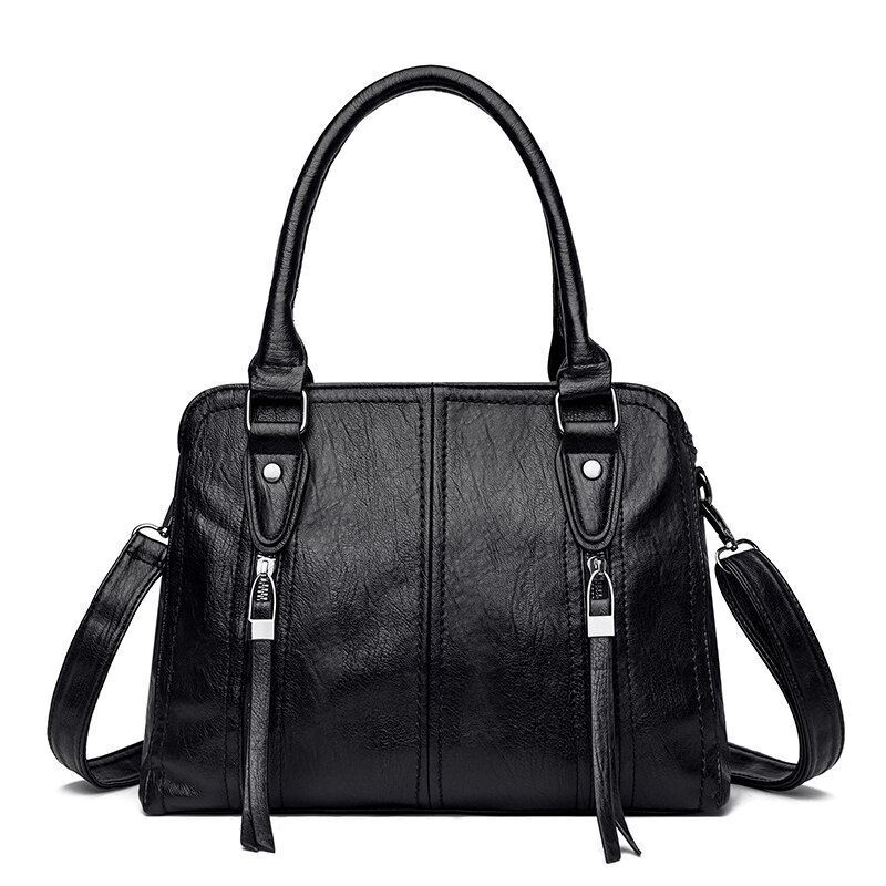 Leather Handbag Large Messenger Bag Simple Messenger Bags Polyester 30*14*24 CM