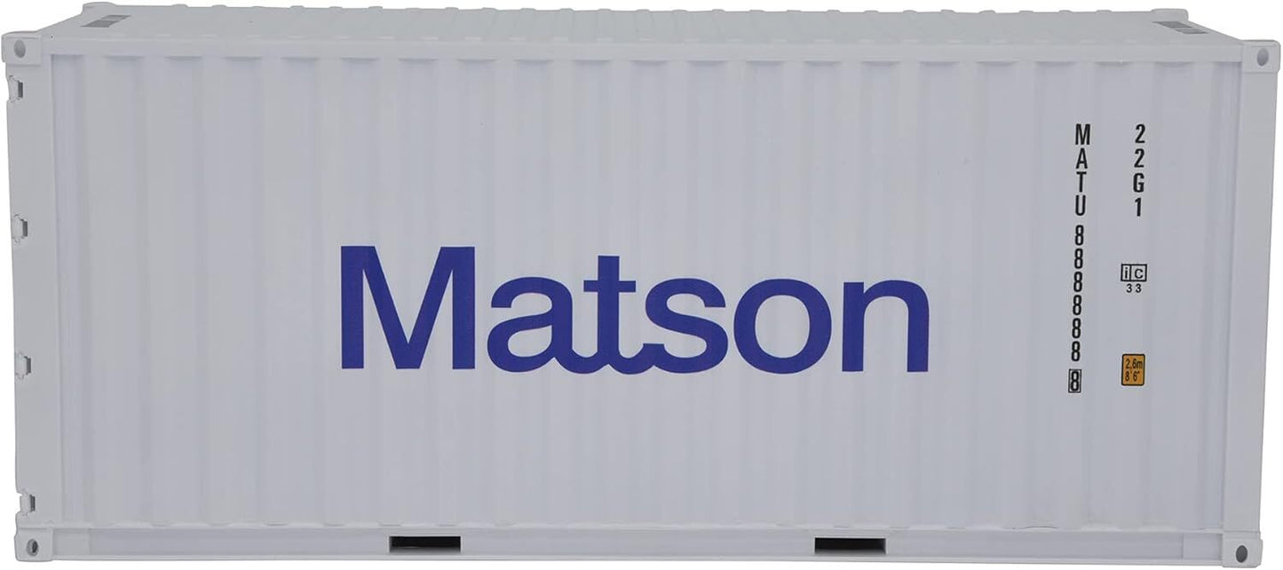 1:20 Matson 20GP Shipping Container Model Abs Resin & Wood Toy Decoration Gift