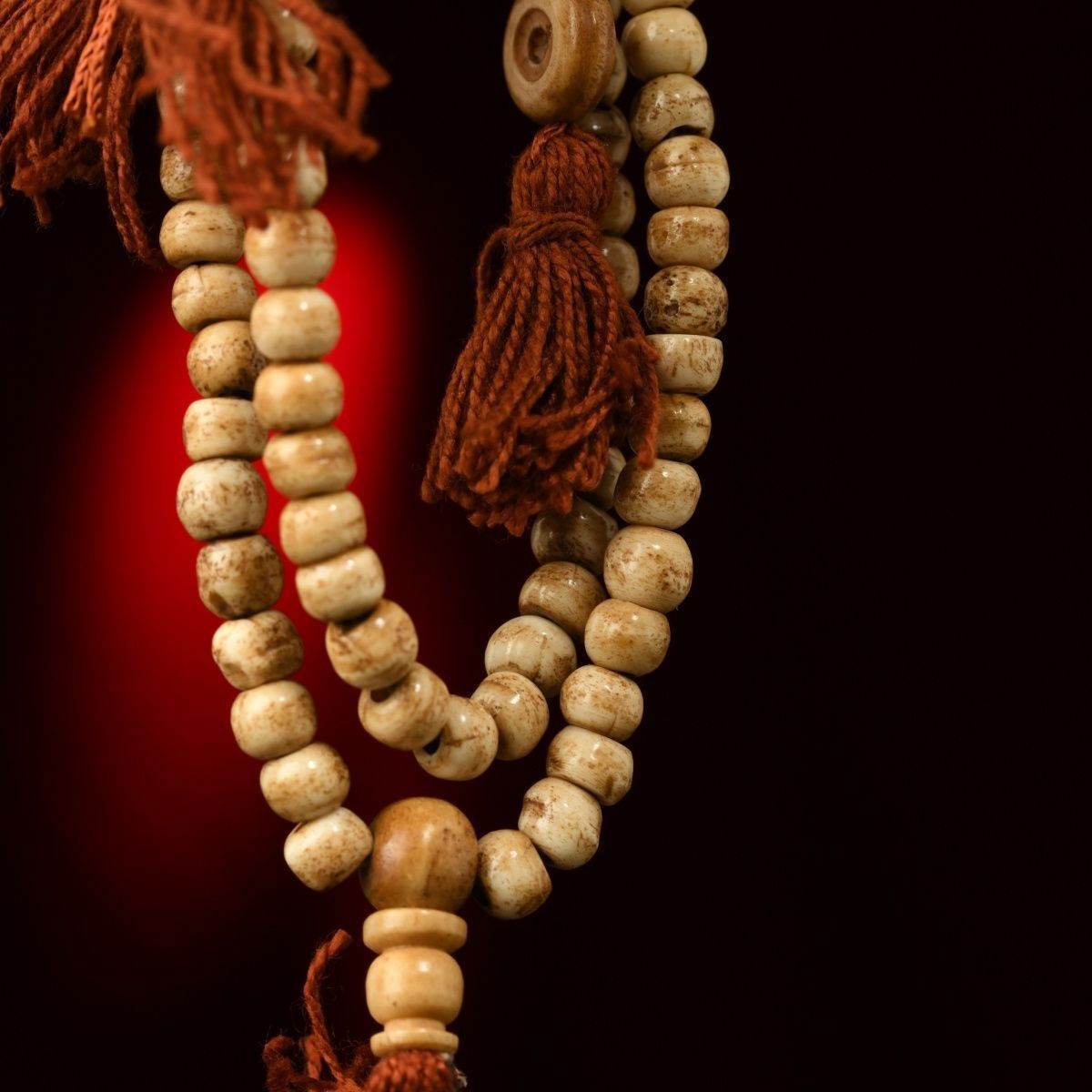 108 Prayer Beads Buddhist Mala Necklace Vintage Style Rosary