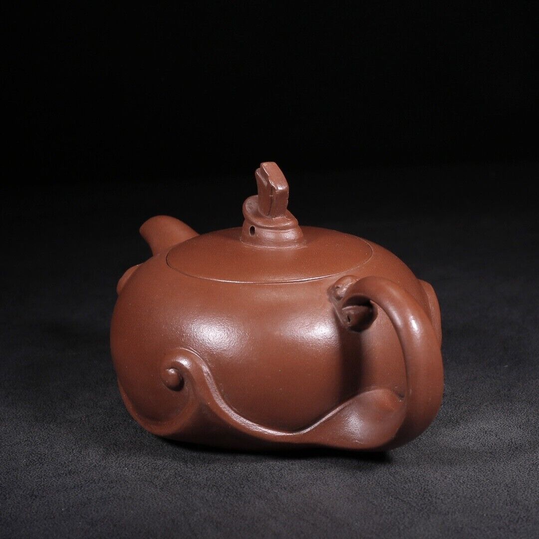 Chinese Yixing Zisha Clay Handmade Exquisite Teapot（一帆风顺 底款：顾景舟）