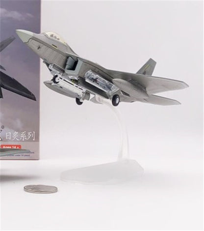 FLOZ US F22 Stealth Fighter Beast Mode full loaded 1/100 Plane Pre-builded Model