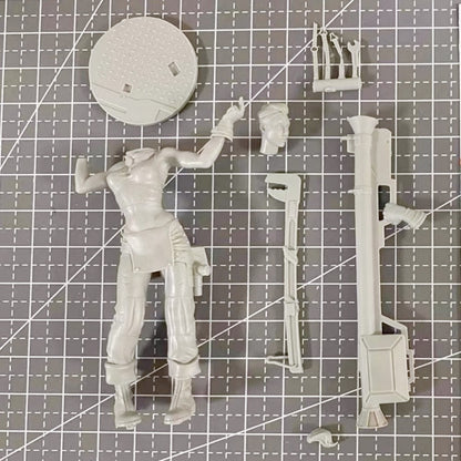 1/24 resin figure model Rosie Donovan Rocket Launcher Girl Unassembled Unpainted