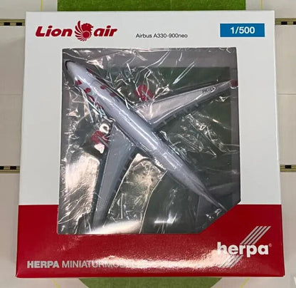 1:500 Herpa Lion Air AIRBUS A330-900neo Passenger Airplane Diecast Plane Model