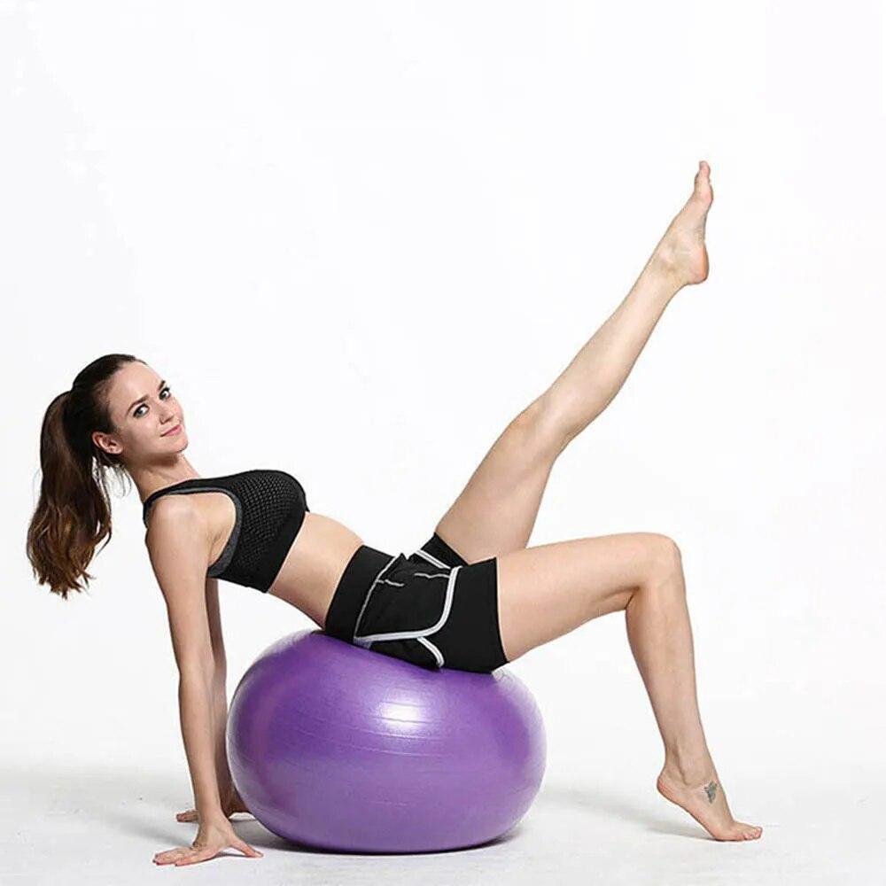 Yoga Ball Exercise Anti Burst Fitness Balance Workout Stability US 75''-85''