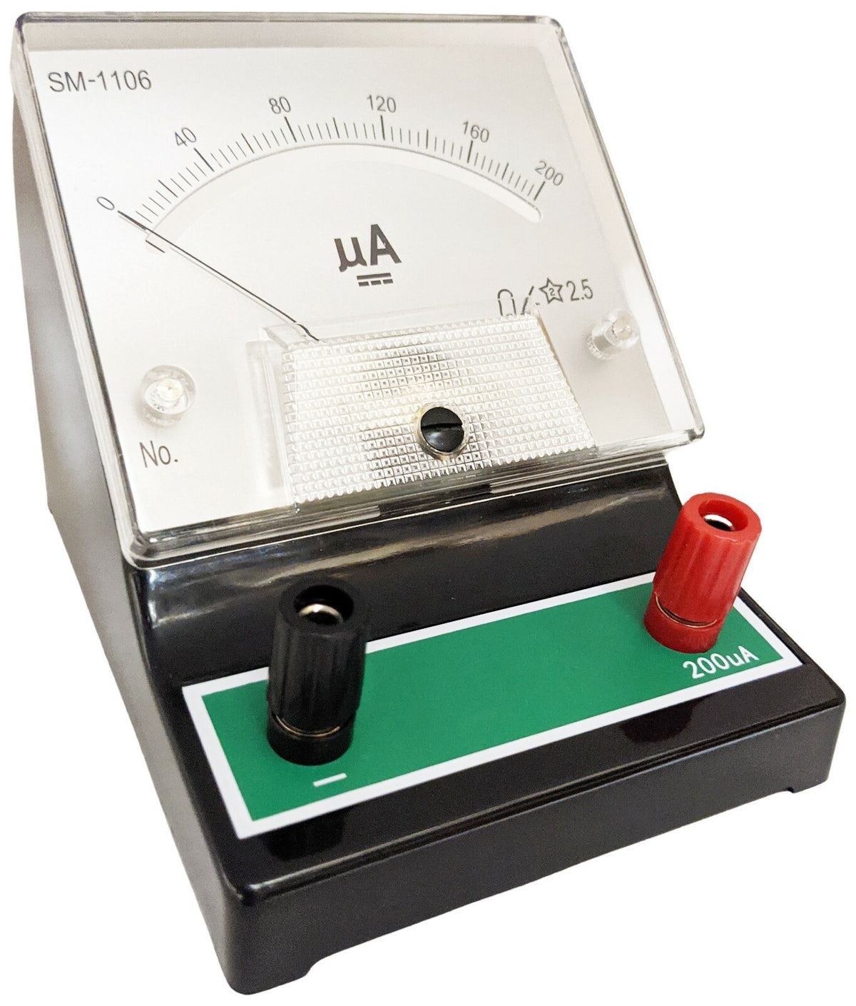 Analog Ammeter DC 0-200µA Meter Movement - Measures DC Current in a DC Circuit