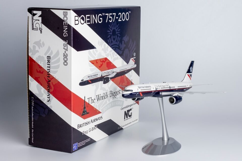 1:200 NG Model BRITISH AIRWAYS BOEING 757-200 Passenger Airplane Diecast Model