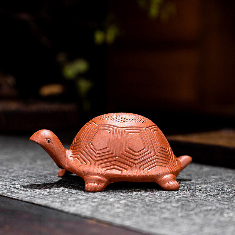 Tea Strainer Yixing Zisha Purple Clay Filter Net Turtle Design Tea Pet Lovely