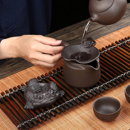 Purple Sand Golden Toad Tea Pet Tea Strainer Tea Filter Home Creative Tea Set