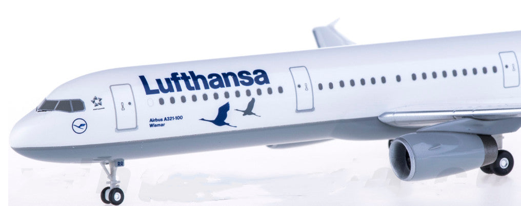 1:200 Hogan Lufthansa AIRBUS A321 Passenger Aircraft ABS Plastic Plane Model