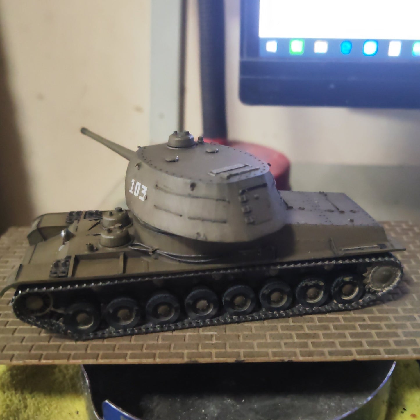1/72 American Naval 103 Gun Tanks Finished Product Model