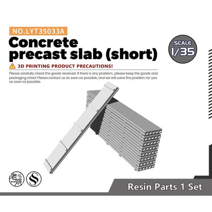 Yao's Studio LYT35033A 1/35 Concrete Precast Slab Train Model Scenario (Short)