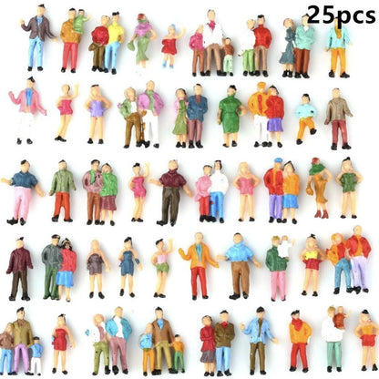 Artificial Miniature Tree 20-70Pcs Plastic Train Scenery Railroad Building Decor