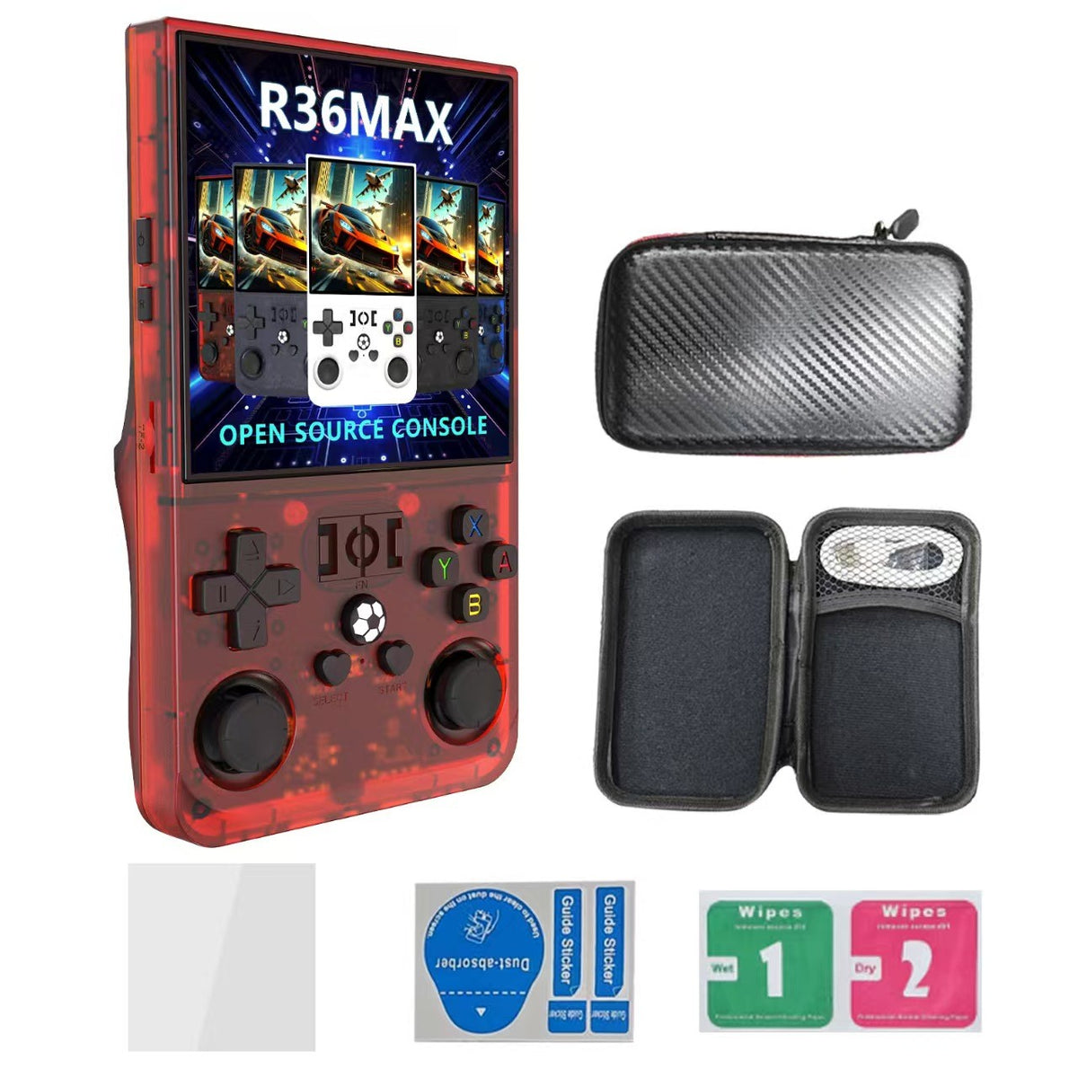 R36max 4 Inch Super Screen Open Source Handheld Game Console Linu 15000+Games