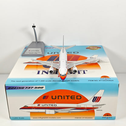 1:200 InFlight United B737-500 N901UA Passenger Airplane Diecast Plane Model