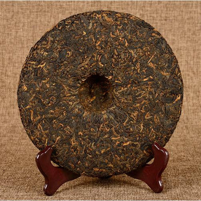 357g Yunnan Ripe Pu'er Tea Jingmai Mountain Puerh Cooked Tea Cake Old Pu-erh Tea