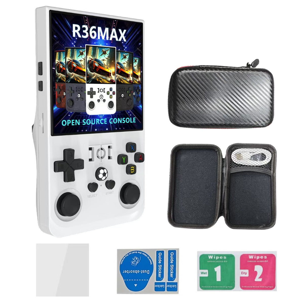 R36max 4 Inch Super Screen Open Source Handheld Game Console Linu 15000+Games
