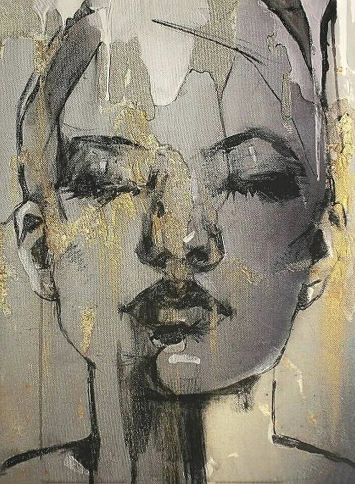 Face Black Canvas Posters Canvas Painting Wall Art Picture Home Decor Prints Art