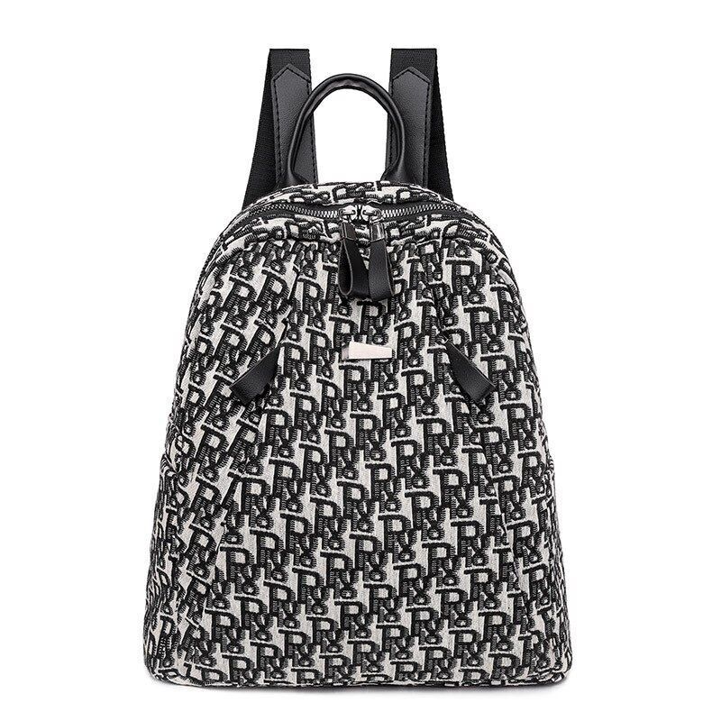 Letter Backpack Oxford Canvas Purse Traveling Small Bags Cute Backpack Polyester