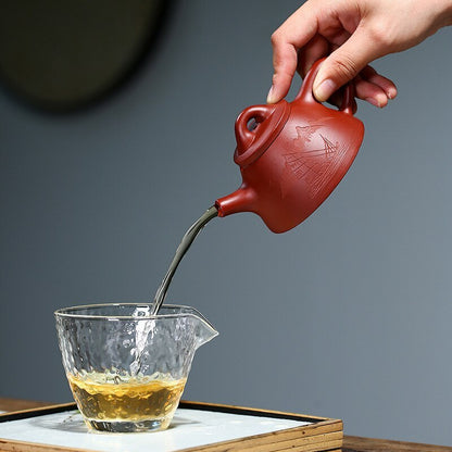 130ml Real YiXing Raw Ore Dahongpao Tea Pot Purple Clay Teapots Handmade