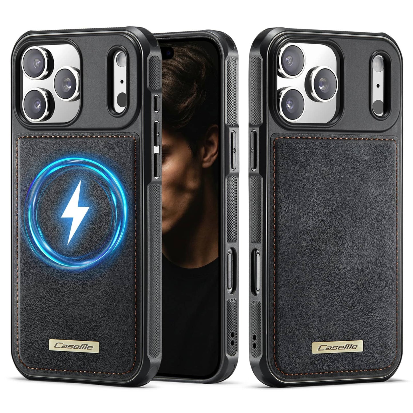 For iPhone 17e 17 16 15 14 13 12 11 Pro Max Magnetic Slim Protective Case Cover