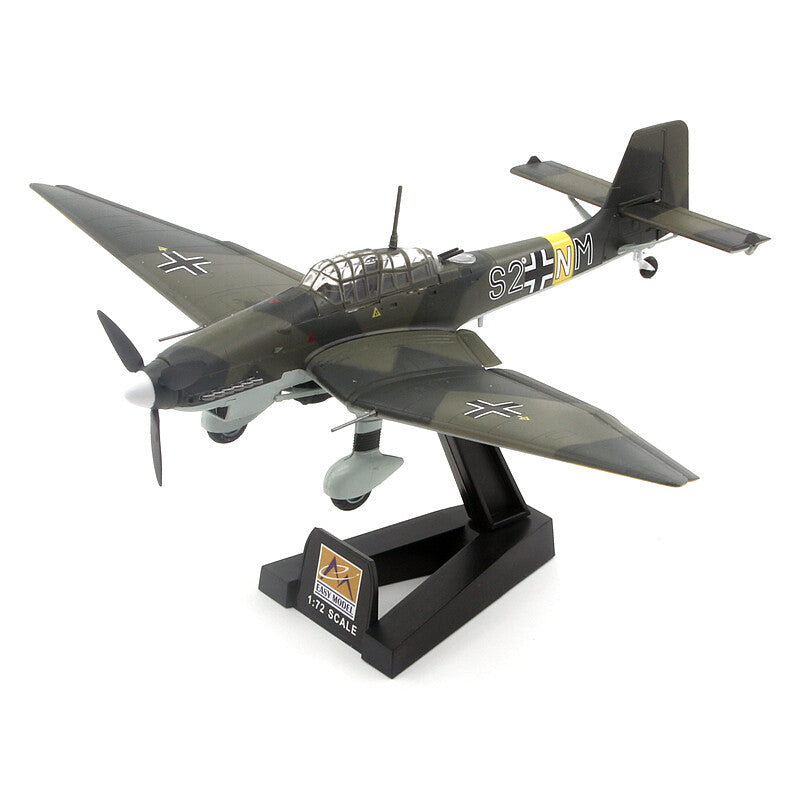 1/72 World War II German Air Force JU87D-1 Stuka Bomber Aircraft Model