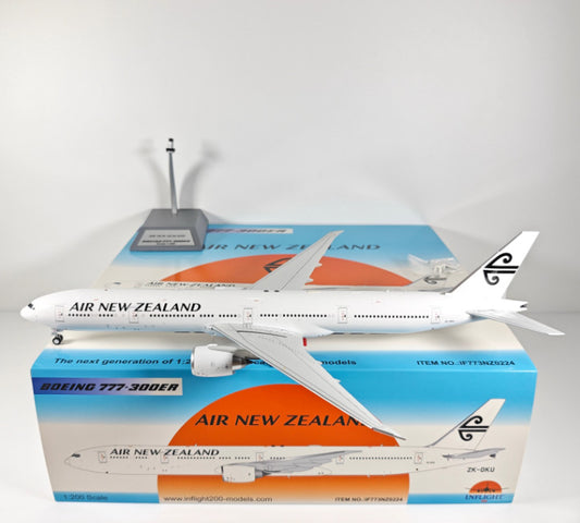 1:200 InFlight Air New Zealand B777-300ER ZK-OKU Airplane Diecast Plane Model