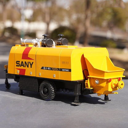 1:28 SANY Concrete Pump Construction Machine Equipment Diecast Model Collection