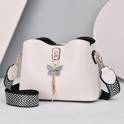 Women Handbag Butterfly PU Leather Bags Ladies Crossbody Tote Shoulder Bag