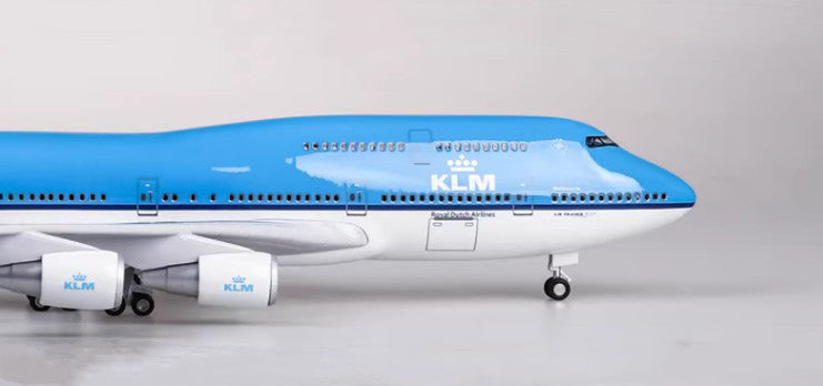 1:150 47CM KLM BOEING 747-400 Aeroplane Landing Gear Resin Aircraft Plane Model