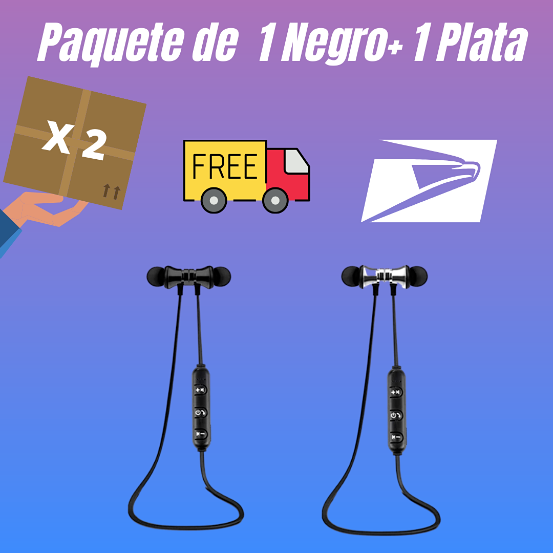 2 X Bluetooth Audifonos Inalambricos Magneticos Auriculares para Telefonos Cell