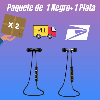 2 X Bluetooth Audifonos Inalambricos Magneticos Auriculares para Telefonos Cell