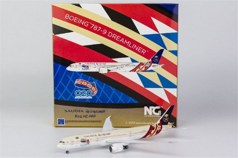 NG Model SAUDIA for BOEING B787-9 HZ-ARF G20 DREAMLINER 1/400 Aircraft Model
