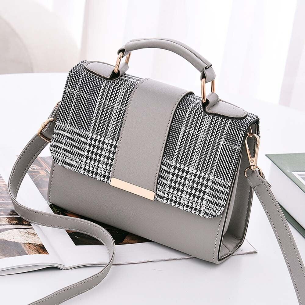 Womens PU Leather Bag Purse Shoulder Handbags Tote Messenger Satchel Cross Body