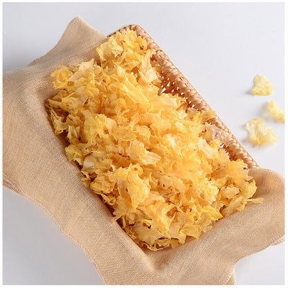 Crushed Sue Bai Mu Er Snow Fungus Gutian Serpihan Kulat Putih White Fungus 250g
