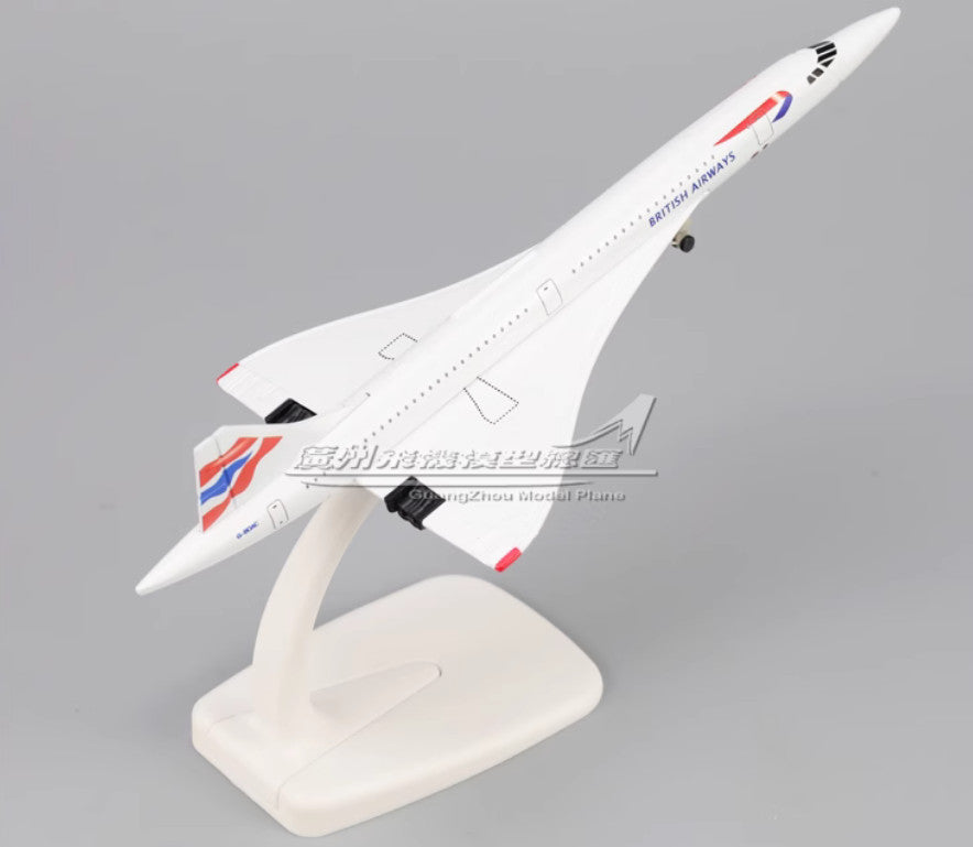 20CM BRTISH AIRWAYS Concorde Commercial Plane Airplane Diecast Aircraft Model