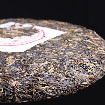 Yin Zhengong Bing 2007 Nanqiao Menghai Qiao Mu Sheng Tai Cha Puer Raw Tea 250g -