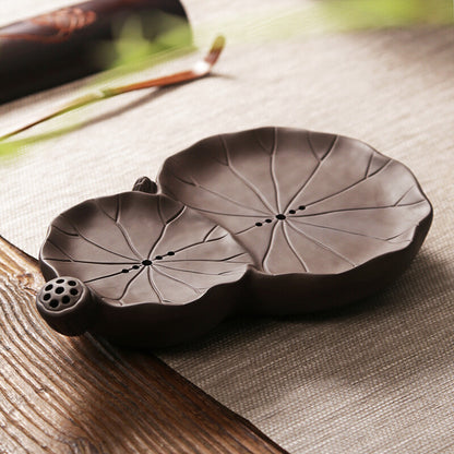 Creative Tea Plate For Pot Tea Cup Zisha Purple Clay Reservoir Tea Tray Small
