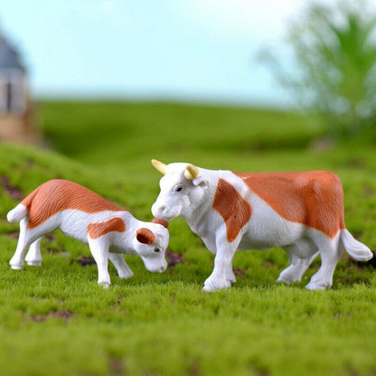 Plastic Animal 3pcs/lot Horse Cow Duck Duck Pig Goat Farm Craft Gift Landscape