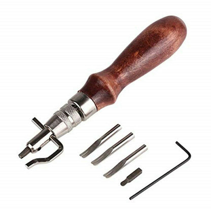 DIY Leathercraft Stitching Groover Skiving Edger Beveler Leather Working Tools G