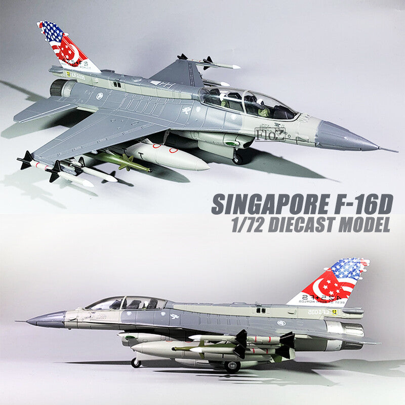 Singapore F-16D 1/72 diecast plane model aircraft WLTK