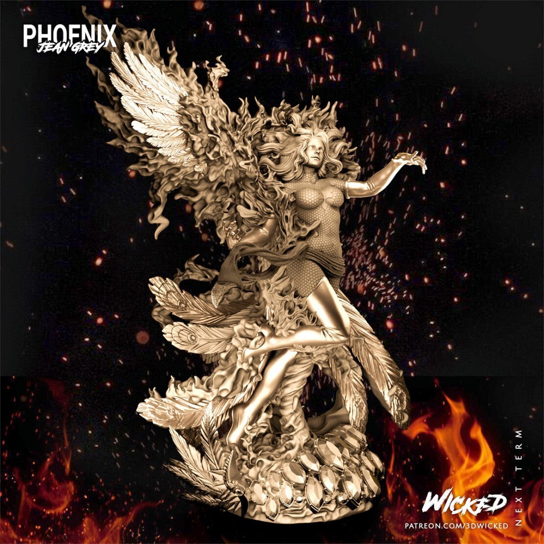 1/24 resin figures model Fantasy Hero Phoenix Unassembled Unpainted