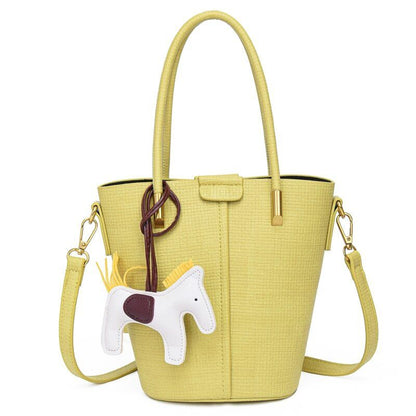 2piece/set Cowhide Women's Handbags Ladies Tote Women Shoulder Crossbody Bag