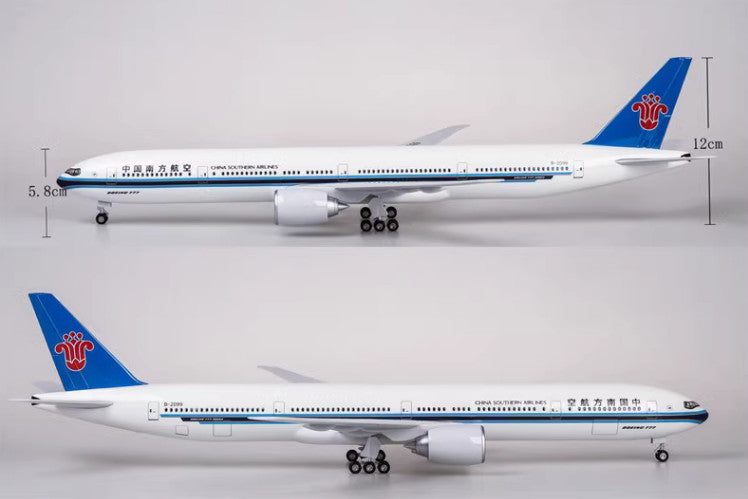 47CM 1:157 CHINA SOUTHERN BOEING 777-300ER Airplane Landing Gears Resin Model