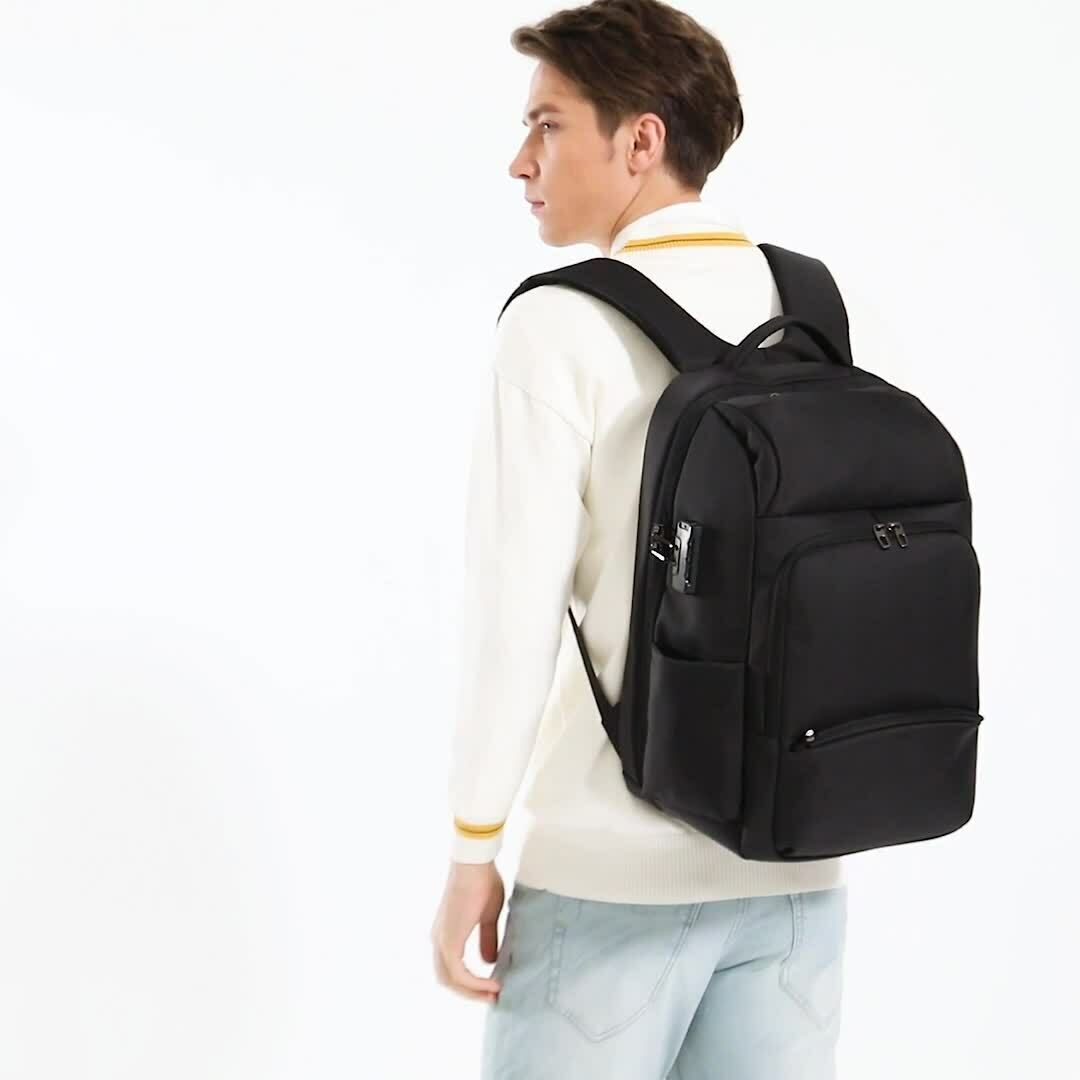 Large Capacity Backpack Men Business Bag Anti-theft 17 inch Laptop Work Travel