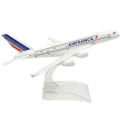 1:400 16cm Air France A380 Airplane Model Simulation Civil Airliner Ornaments