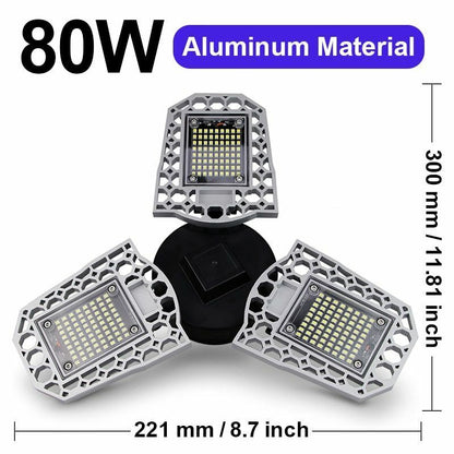 LED Lamp 100W 80W 60W E27 110V 220V Bulb Deformable High Power Smart Light AC100