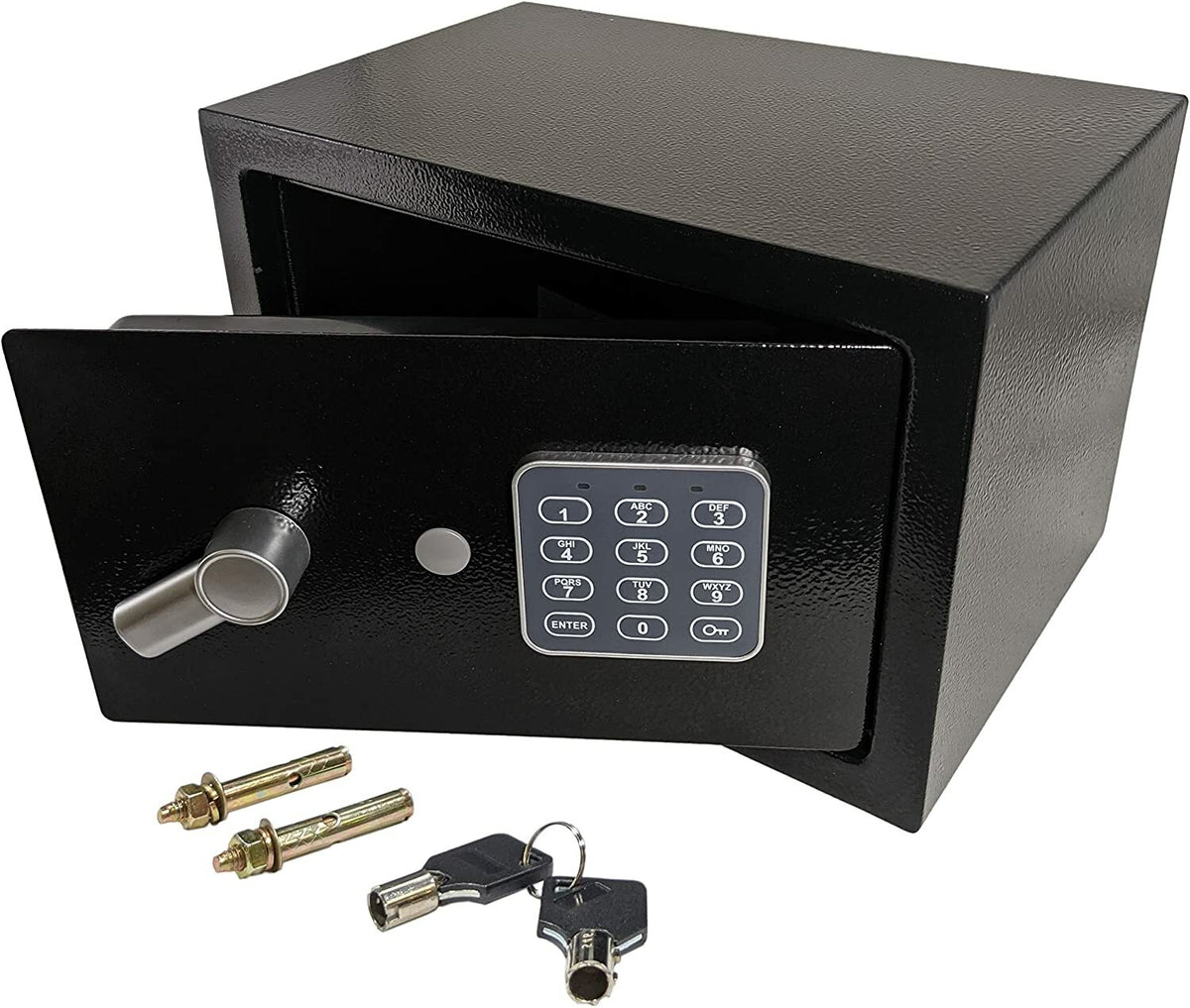 Electronic Safe with Digital Keypad + Keys, Program your own 3 to 8 Digit Pin