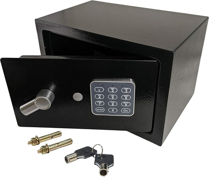 Electronic Safe with Digital Keypad + Keys, Program your own 3 to 8 Digit Pin