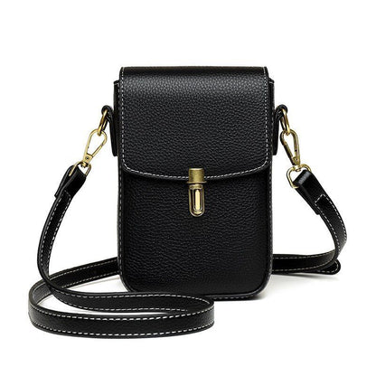 Genuine Leather Bag Mini Messenger Bag Handbag Purse Small Shoulder Purse Cotton